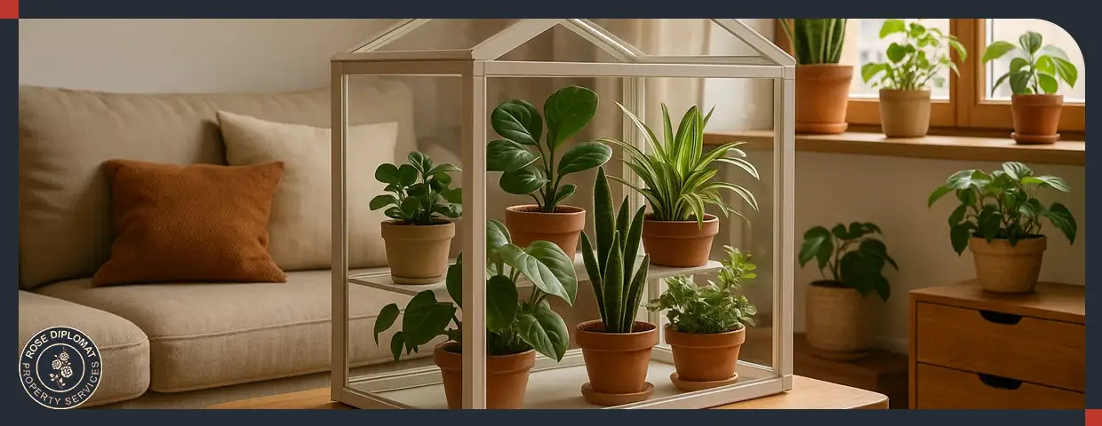 ساخت گلخانه کوچک خانگی